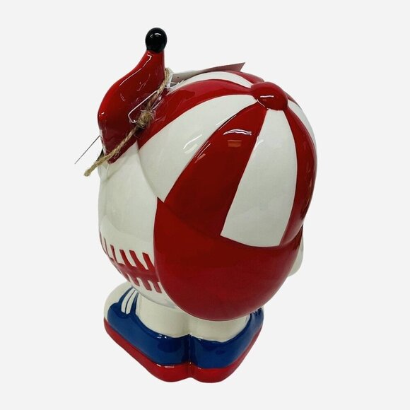 Stars & Stripes July 4th Independence Day Baseball Ball Boy Figurine Patriotic - Picture 4 of 5